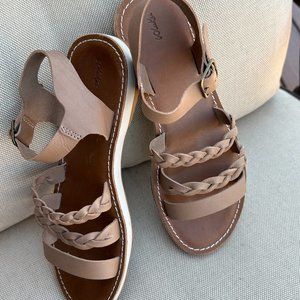 OluKai braided ankle strap sandals